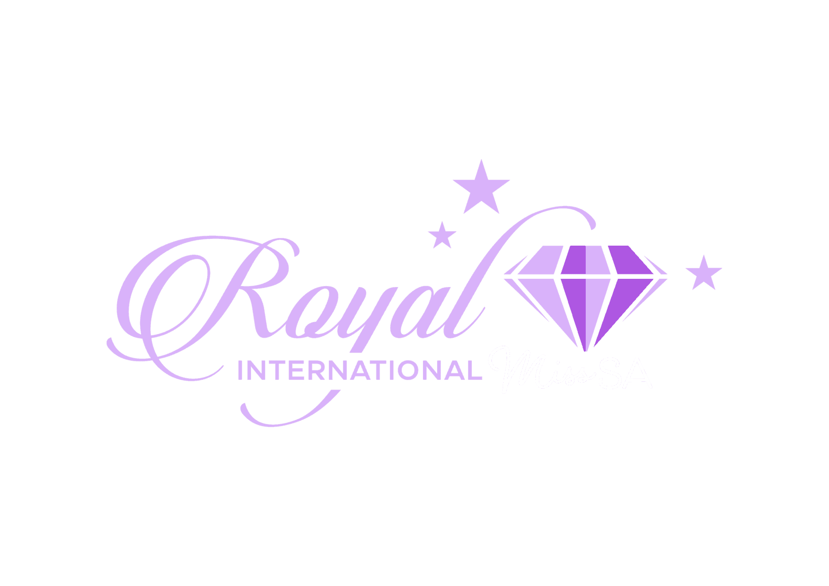 Elegant pageant crown on purple background representing Royal International Miss SA beauty pageant and Miss SA contests for young women.
